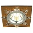 CANDELLUX 2250215 SS-20 CH/SI MR16 CHROM OPR. STROP. STAŁA KWADRATOWA SZKŁO SIENA