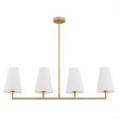 ARGON 1828 SAFIANO lampa wisząca 4 pł. biały, złoty