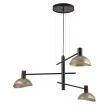 SIGMA 40567 ARTIS 3 lampa wisząca czarny/złoty