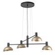 SIGMA 40568 ARTIS 4 lampa wisząca czarny/złoty