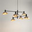 SIGMA 40569 ARTIS 6 lampa wisząca czarny/złoty
