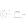 ONE LIGHT 10107WD/W/W Achelia biały wpust COB LED IP54 3000K 7W dark light