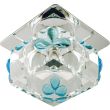 CANDELLUX 2217720 SK-49 CH/WH+BLU G4 OPR.STROP.STAŁA KRYSZTAŁ 20W G4 KOSTKA+BŁĘKITNE ŁEZKI