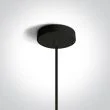 ONE LIGHT 63042/B/BS Zografia czarno-mosiężna lampa wisząca E27 12W