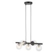 SIGMA 40791 AVOLA lampa wisząca kulki 5 czarne/transparentne