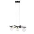 SIGMA 40791 AVOLA lampa wisząca kulki 5 czarne/transparentne