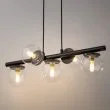 SIGMA 40791 AVOLA lampa wisząca kulki 5 czarne/transparentne