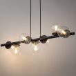 SIGMA 40792 AVOLA lampa wisząca kulki 7 czarne/transparentne