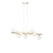 SIGMA 40801 AVOLA lampa wisząca 9 złoty/transparentny