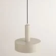 SIGMA 40807 VITRUM lampa wisząca okrąg szary beż