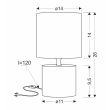 CANDELLUX 41-24398 DINA LAMPA GABINETOWA 1X40W E14 SZARY
