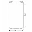 CANDELLUX 41-35790 BRILLO lampa stołowa H-21,5cm bezbarwny 2W LED USB 3000, 4000, 6000K TOUCH ME