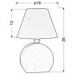CANDELLUX 41-62492 OFELIA LAMPA GAB. MDF 1X40W E14 ŻÓŁTA