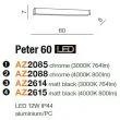 AZZARDO AZ2615 Peter 60 4000 (matt black)