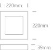 ONE LIGHT 62122F/W/W Morfi biały plafon LED IP40 3000K 22W