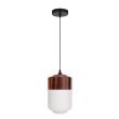 CANDELLUX 31-37633 MASALA 17 1X60W E27 BIAŁY Z MIEDZIANĄ NAKŁADKĄ