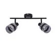 CANDELLUX 92-13422 YUKI LAMPA LISTWA CZARNY MATOWY 2X15W E14 KLOSZ DYMIONY
