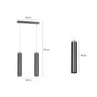 EMIBIG 956/2 LUNA 2 BLACK LAMPA WISZĄCA