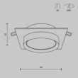 MAYTONI DL086-GX53-SQ-B Hoop Downlight czarny