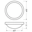 CANDELLUX 13-96923 RODA PLAFON 325 2X60W E27 CHROM IP44