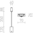 RENDL R12942 FRISCO W ścienna czarna 230V LED 4.2W 120° 3000K
