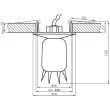 CANDELLUX 2263903 SK-10 B CH/WH G4 CHROM OPR. STROP. STAŁA KRYSZTAŁ 20W G4