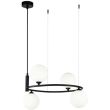 MAYTONI MOD013PL-04B Modern Ring Pendant Lamp Black