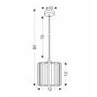 CANDELLUX 31-21106 GLASSIA LAMPA WISZĄCA CZARNY 1X40 E27 KLOSZ CZARNY+KRYSZTAŁY BEZBARWNE