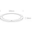 ONE LIGHT 62038F/W/W Doliana 3 biały plafon LED IP40 3000K 38W