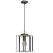 LUMINEX 4453 żyrandol Kortez black/wood 1xE27
