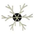 CANDELLUX A0017-130 SAMOS LAMPA SUFITOWA PLAFON 70 40W LED CZARNY 4000K APETI