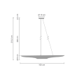 Step into Design ST-0502-1 Lampa wisząca BLACK TUBE czarno złota 100 cm