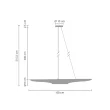 Step into Design ST-0502-1 Lampa wisząca BLACK TUBE czarno złota 100 cm