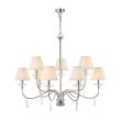 ELSTEAD FINSBURY PARK FP9 POL NICKEL 9Lt Chandelier/Semi-Flush