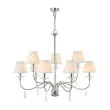 ELSTEAD FINSBURY PARK FP9 POL NICKEL 9Lt Chandelier/Semi-Flush