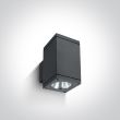 ONE LIGHT 67138A/AN/W Drymaia zewnętrzny kinkiet antracyt 3000K 2x6W IP54