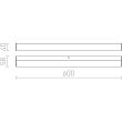 RENDL R12402 LEVIA 60 ścienna chrom 230V LED 12W IP44 3000K