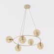 EMIBIG 1638/6 AZURA 6 MOKKA AMBER LAMPA WISZĄCA