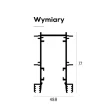 LABRA 6.2000 RAY WP - SYSTEM Profil (Profil Główny - Montażowy, Blenda, Uchwyty montażowe, ewentualne okablowanie, końcówki)