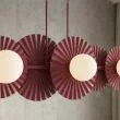 EMIBIG 1729/6 UMBRA 6 BURGUNDY Lampa wisząca