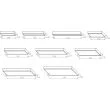 AQFORM 40249 BIG SIZE next square LED natynkowy