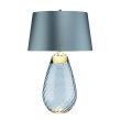 ELSTEAD Lena LENA-TL-L-BLUE 2 Light Large Blue Table Lamp