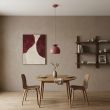 EMIBIG 1755/1 GEO 1 BURGUNDY BLACK Lampa wisząca