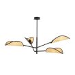 EMIBIG 1160/4 LAMPA SUFITOWA VENE 4 BLACK/RATTAN