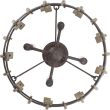 ELSTEAD Wood Hollow QZ-WOOD-HOLLOW-SF 4 Light Semi-Flush