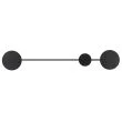Step into design MW1133-120 Lampa ścienna CLEX - 2 LED czarna 120 cm
