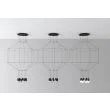 Step into Design XT080-8P Lampa wisząca LINEA-8 czarna 80 cm