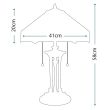 ELSTEAD INDUS QZ/INDUS/TL Table Lamp