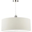 DAR RON862 RONDA EASY FIT 60CM FAUX SILK WHITE DRUM SH