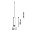 ANTIGO Lampa wisząca Eido 1 - Biała-patyna mat (350 mm) 8257